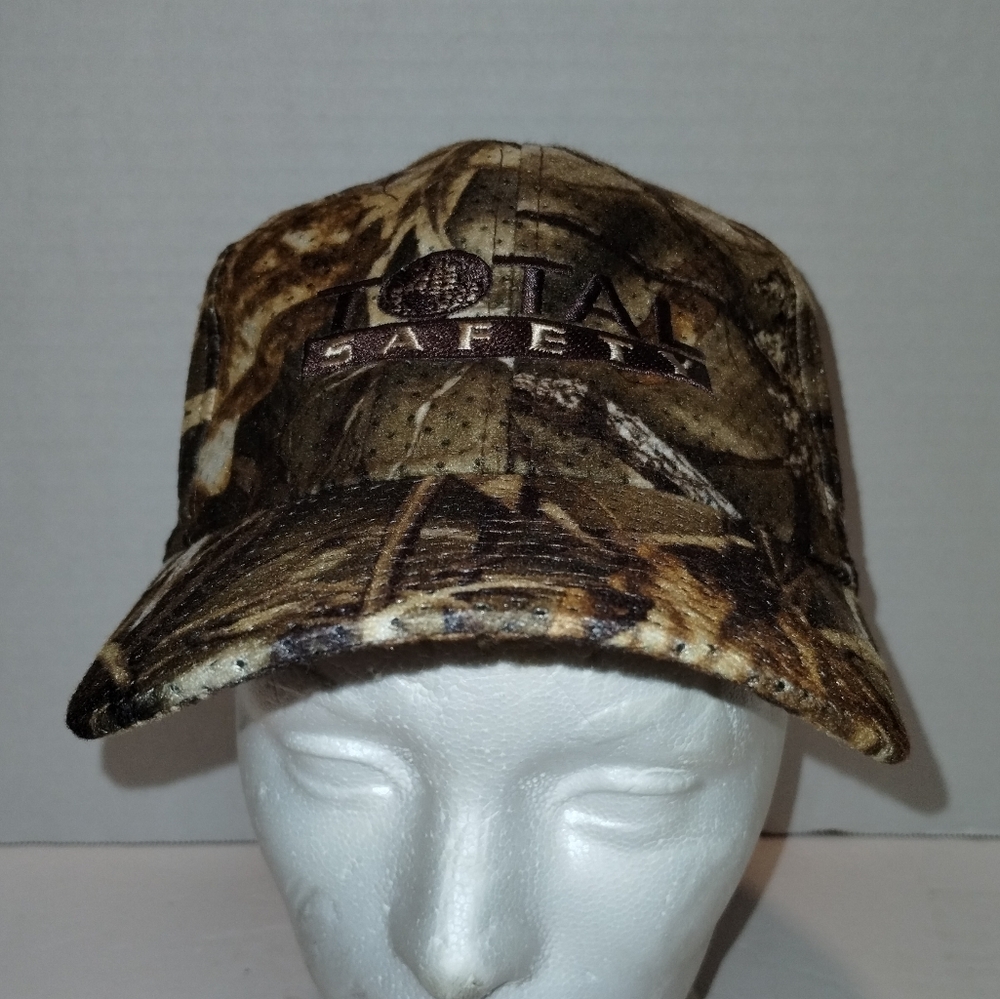 New With Tags Camouflage Total Safety Kati Sportcap Flex strap Hat Baseball Cap